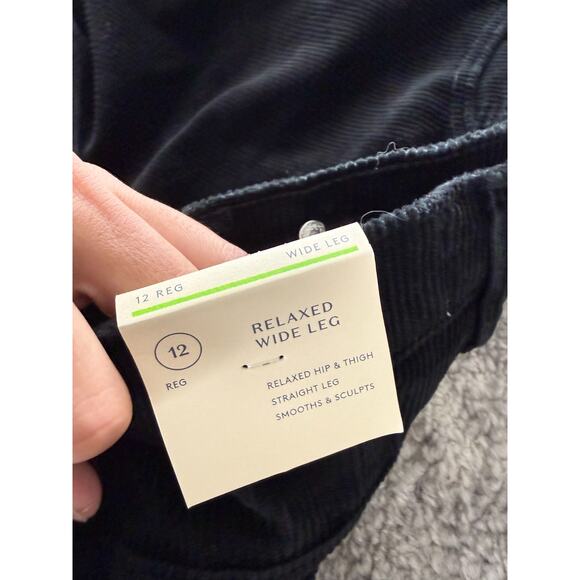 NEW Universal Thread Size 12/31 Relaxed Wide Leg Corduroy Jeans Pants Black NWT - Picture 10 of 14
